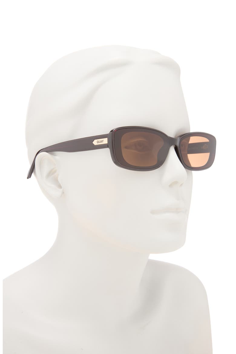 Vibe Check 62mm Small Square Sunglasses, Alternate, color, CHOCOLATE/ BROWN