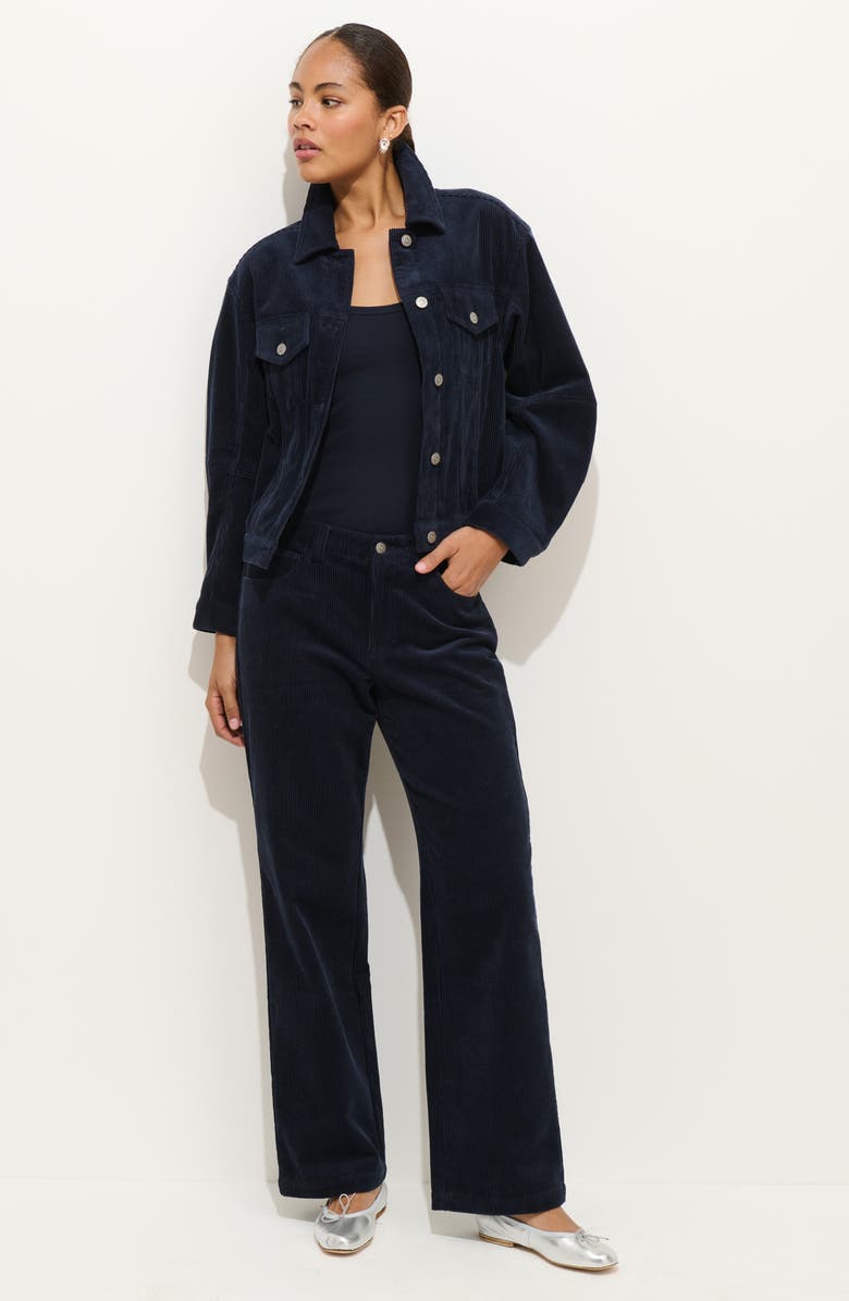 Alex Mill Darci Corduroy Chinos, Alternate, color, Dark Navy