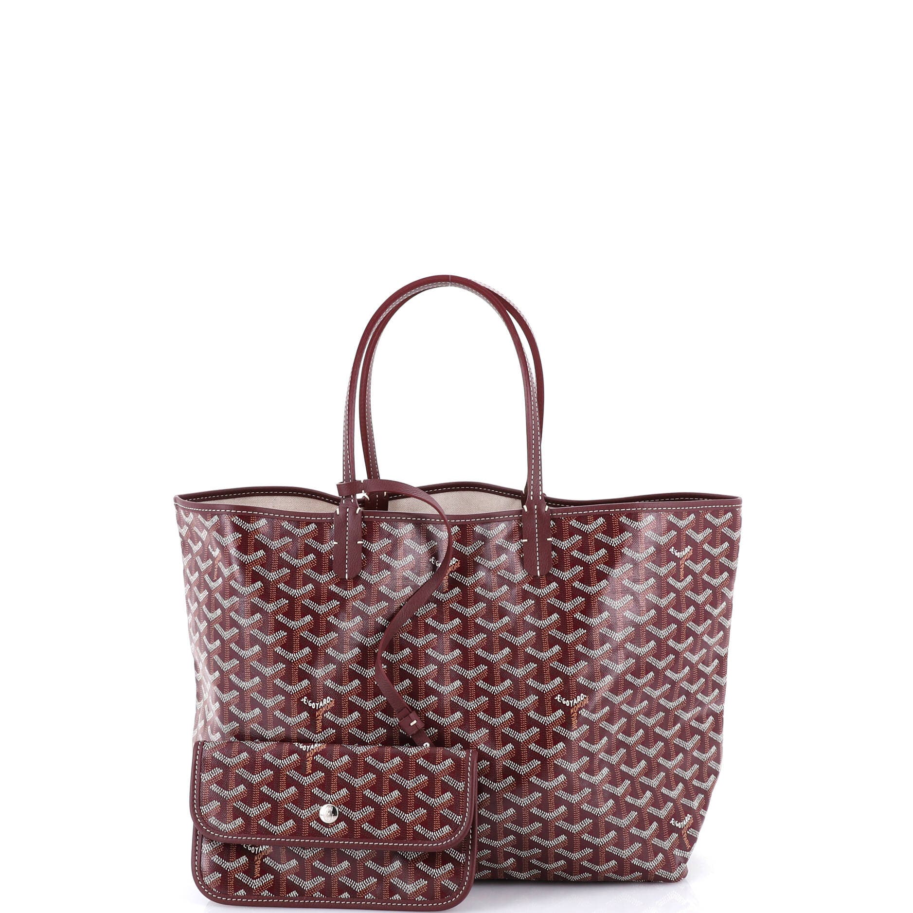 Pre-Owned Goyard Saint Louis Tote Coated Canvas PM, Alternate, color, Purple