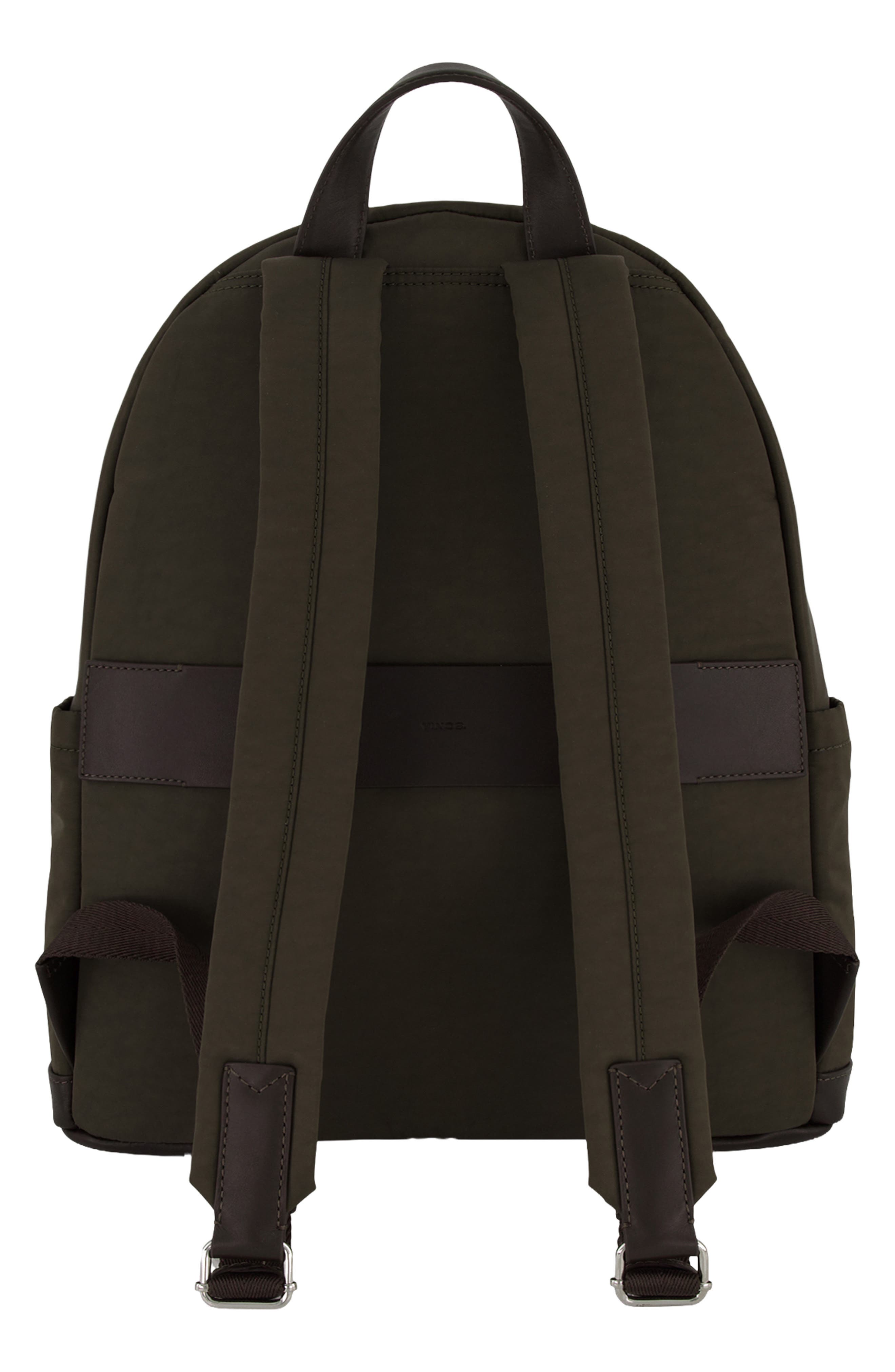 Vince Ventura Recycled Nylon Backpack, Alternate, color, Cacao Soft Nylon