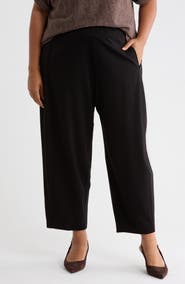 MAX STUDIO Ponte Barrel Pants