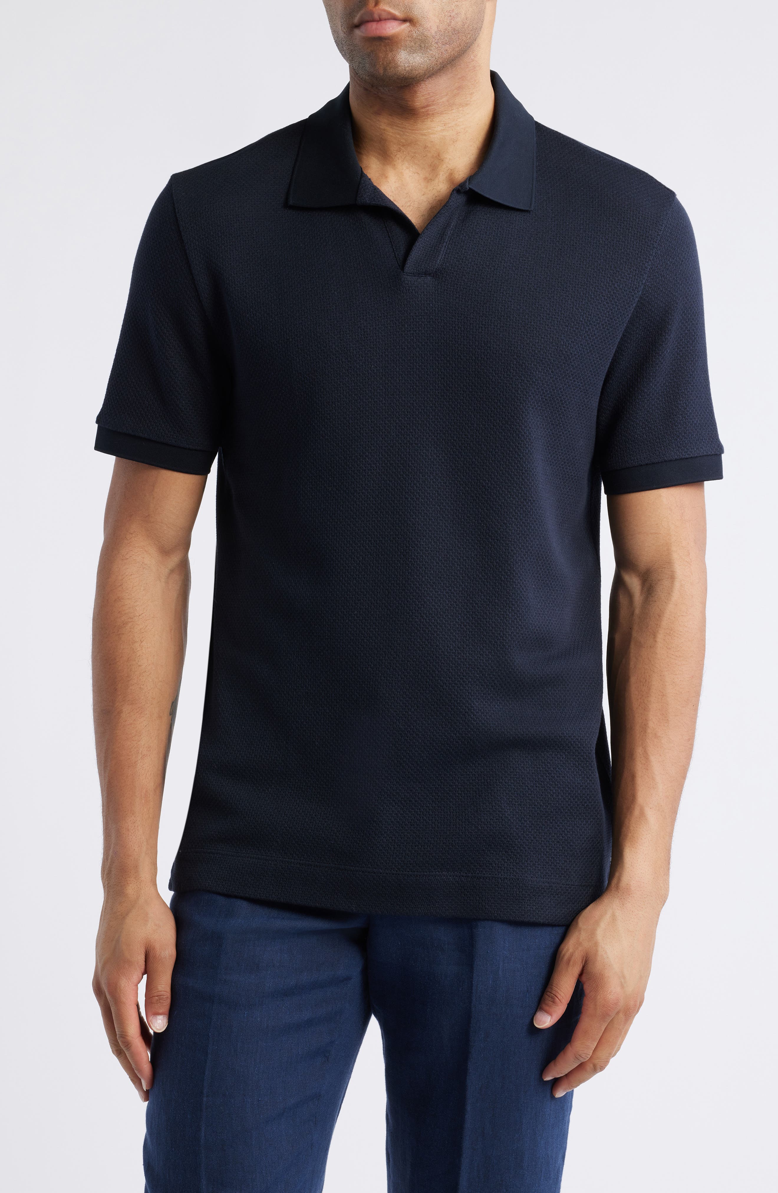 BOSS Parson Cotton & Silk Polo