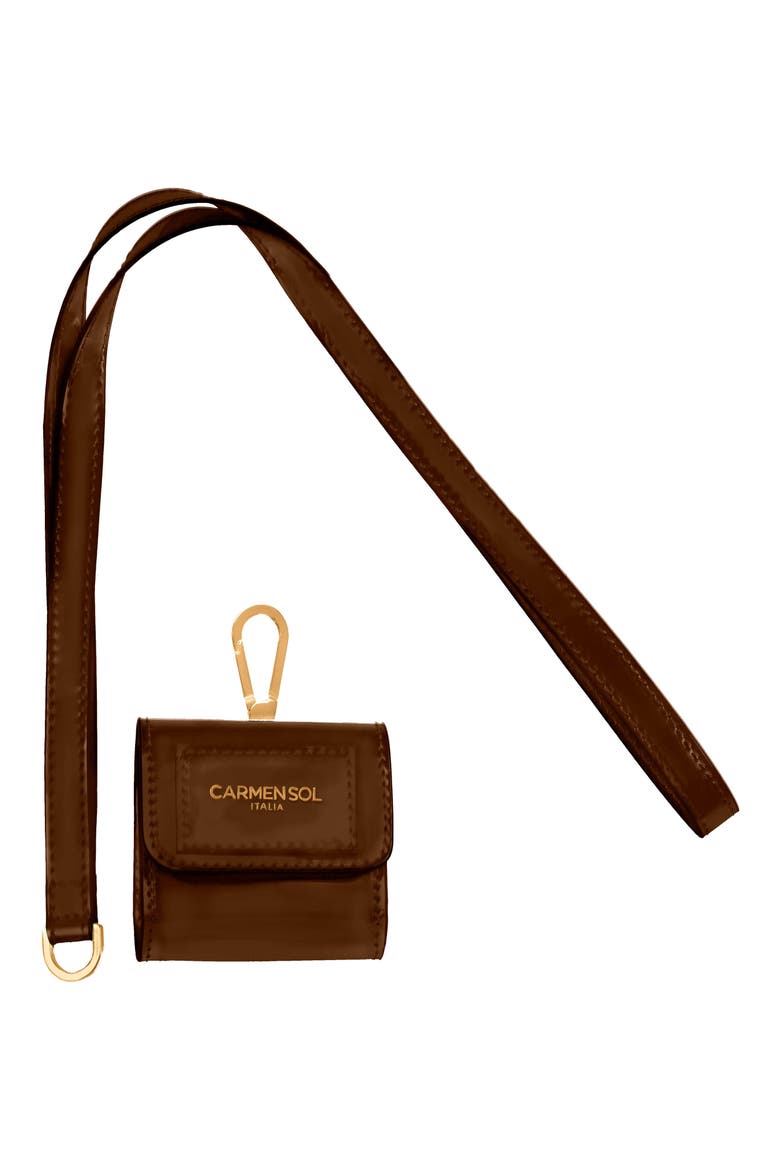 Tommy AirPods Holder, Main, color, BROWN