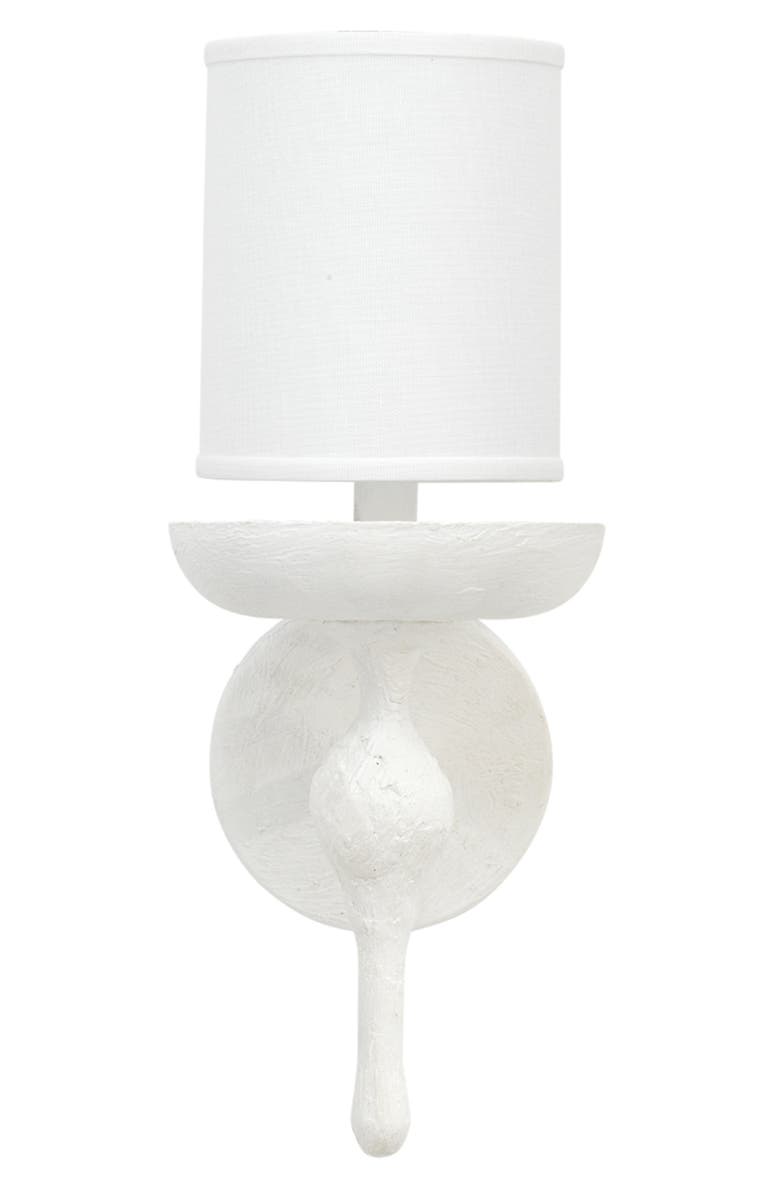 JAMIE YOUNG Concord Wall Sconce, White Plaster, Main, color, White