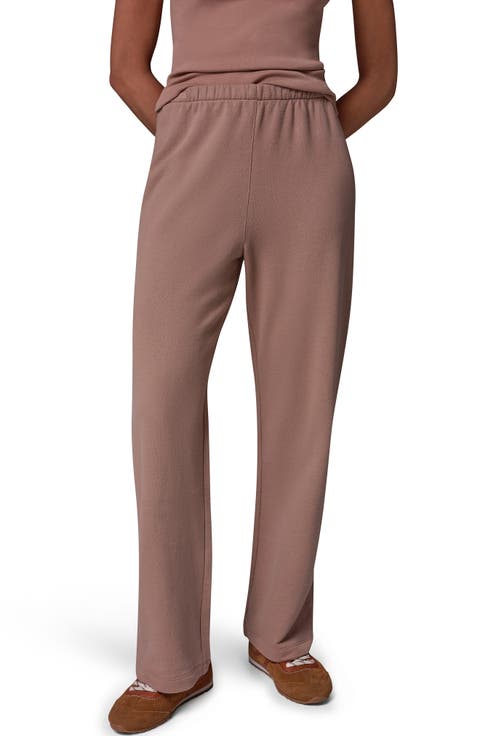 French Terry Straight Leg Pants