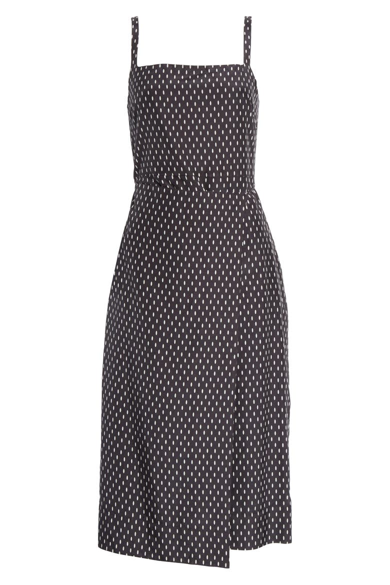 Paethina Geo Print Cotton & Silk Dress, Alternate, color, ECLIPSE PRSTN