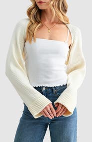 All in Favor Rib Knit Bolero