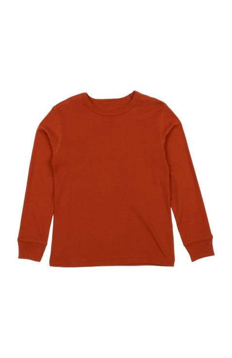 Kids Long Sleeve T-Shirt, 100% Cotton, Solid Colors