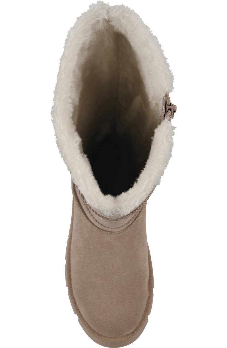 White Mountain Footwear Tru Faux Shearling Boot, Alternate, color, Dark Beige