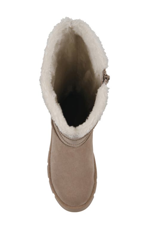White Mountain Footwear Tru Faux Shearling Boot In Brown