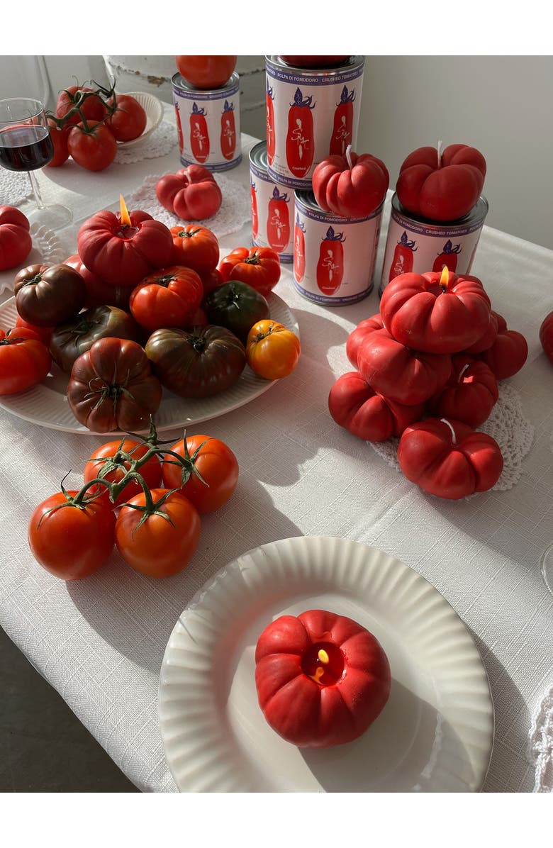 Scandles Red Heirloom Tomato Candle, Alternate, color, Red