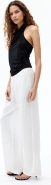 H&M Wide-leg linen-blend pants