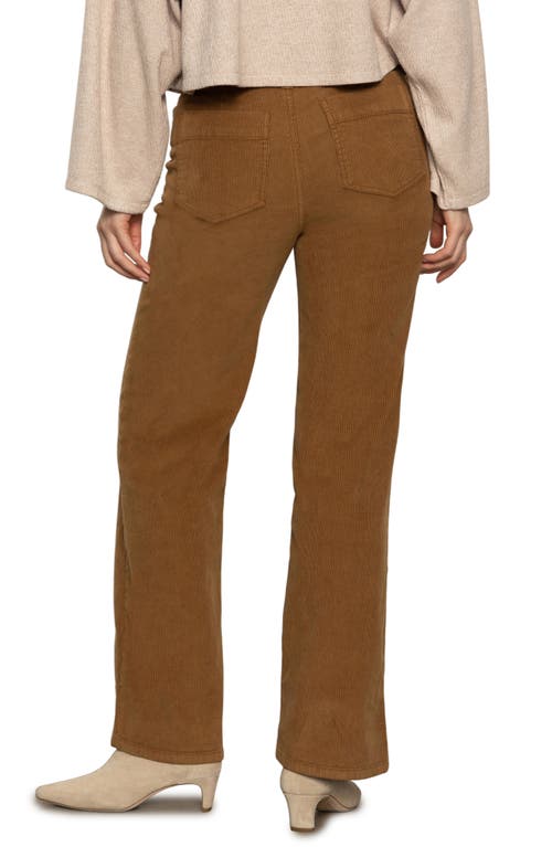 Sanctuary Marine Patch Pocket Stretch Cotton Corduroy Pants In Brown