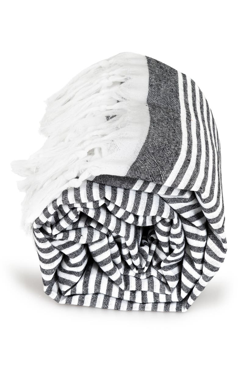 Linum Home Textiles Soft Stripes Turkish Pestemal Towel, Alternate, color,
