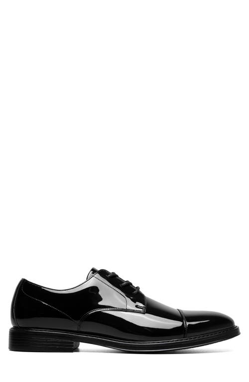 Nunn Bush Centro Formal Flex Cap Toe Derby In Black Patent