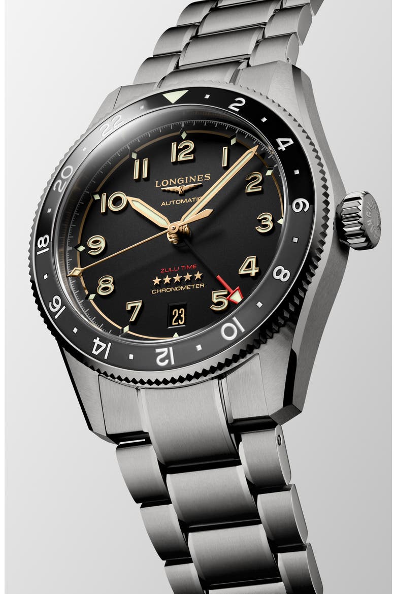 Spirit Zulu Bracelet Watch, 39mm, Alternate, color, BLACK