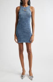 DIESEL® M-Anchorage-SL Rib Body-Con Minidress