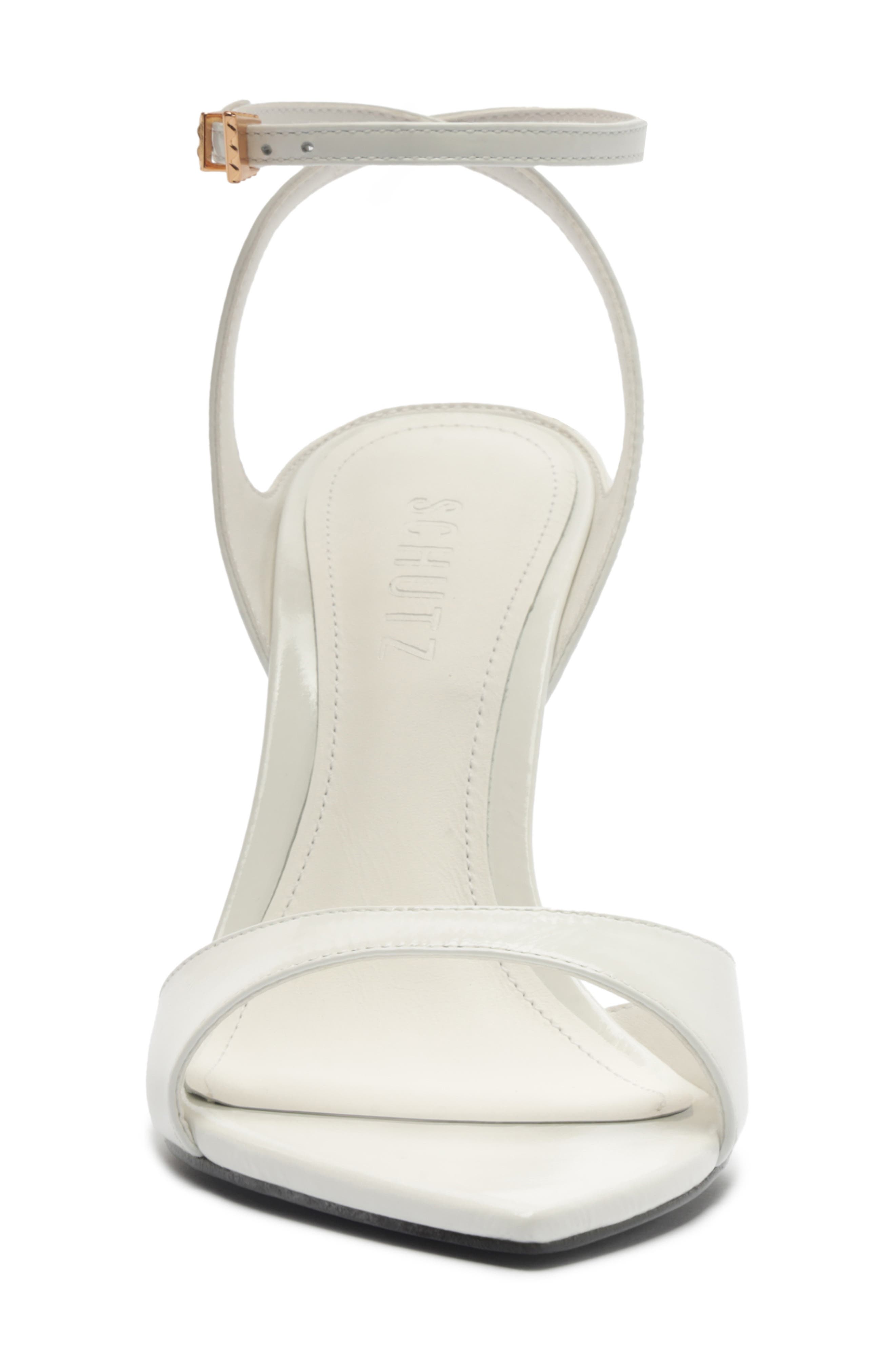 Zosia Ankle Strap Sandal, Alternate, color, WHITE