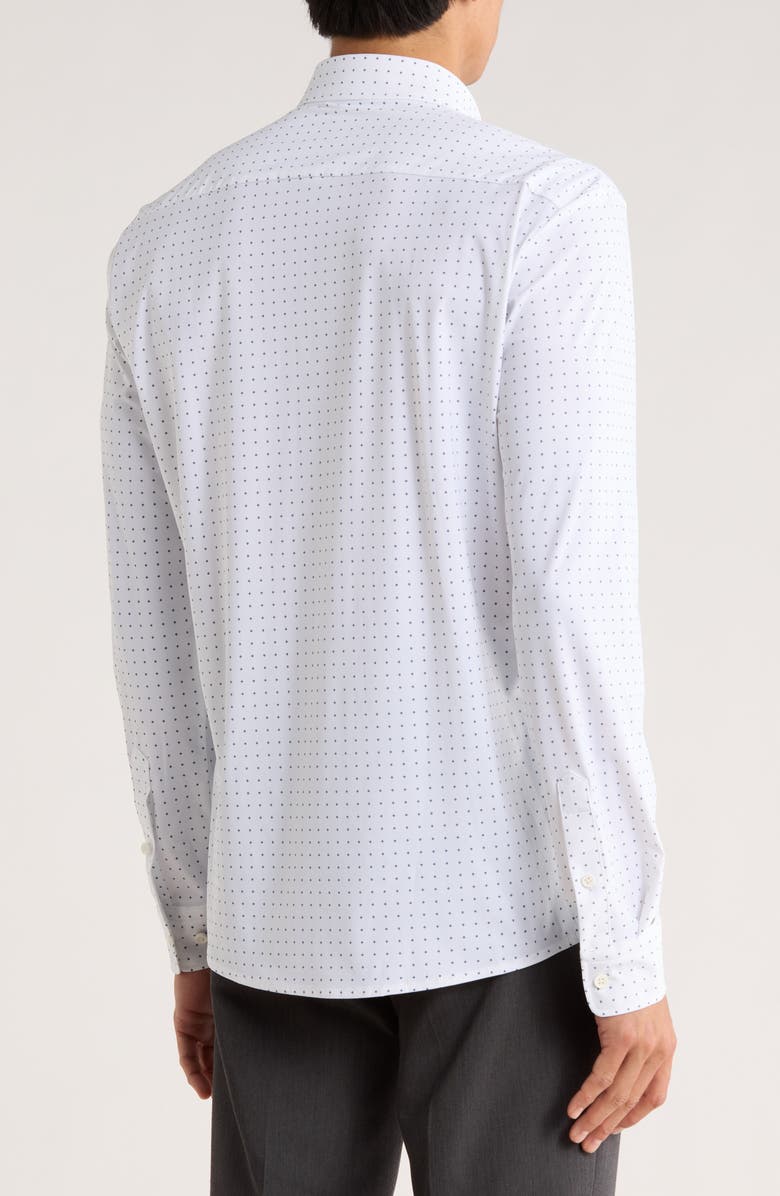 BOSS Roan Kent Long Sleeve Button-Up Shirt, Alternate, color, White