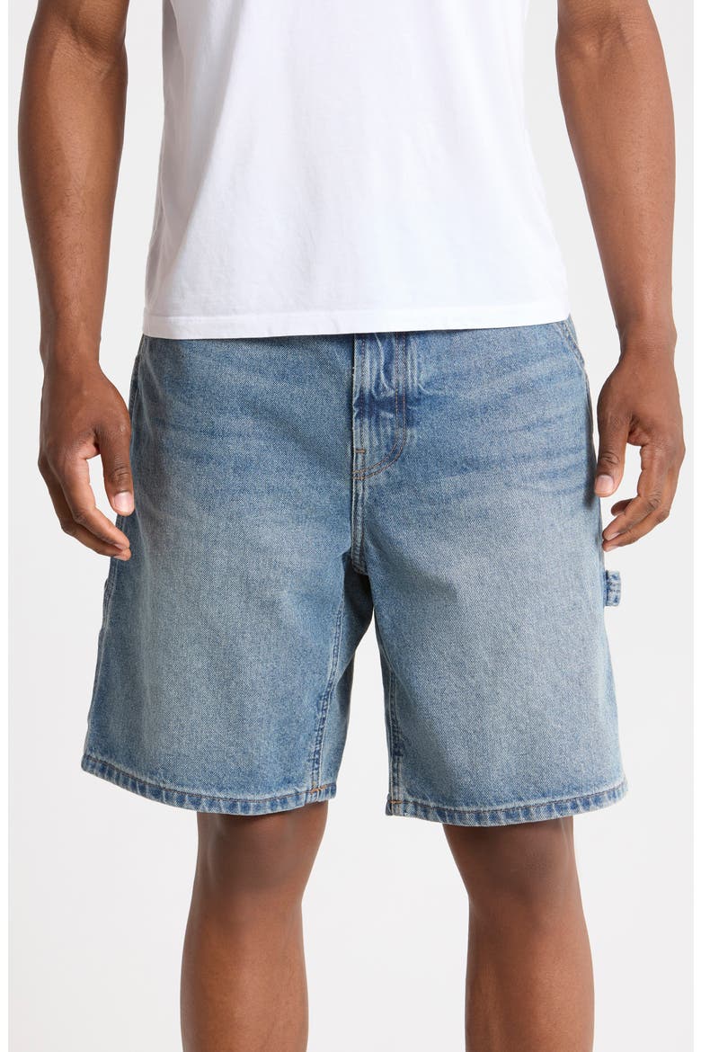 Loose Denim Carpenter Shorts, Main, color, FERNDALE