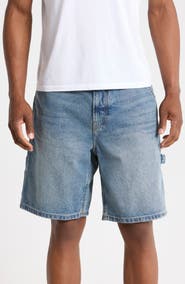 Lucky Brand Loose Denim Carpenter Shorts