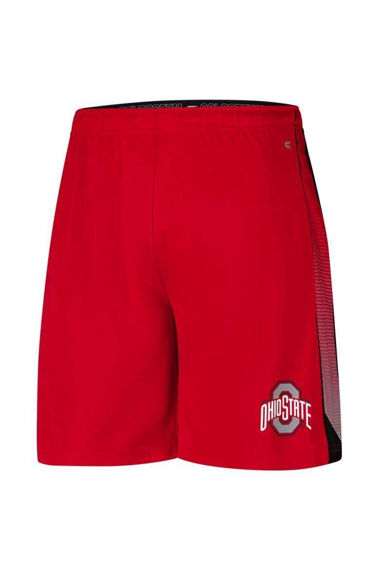 Men's Colosseum Scarlet Ohio State Buckeyes Online Shorts, Alternate, color, Scarlet