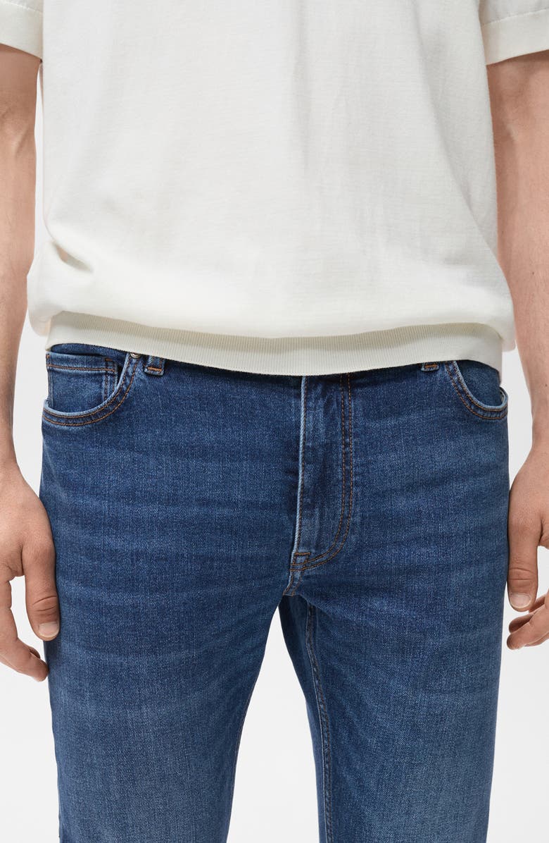 MANGO Jude Skinny Jeans, Alternate, color, Dark Blue