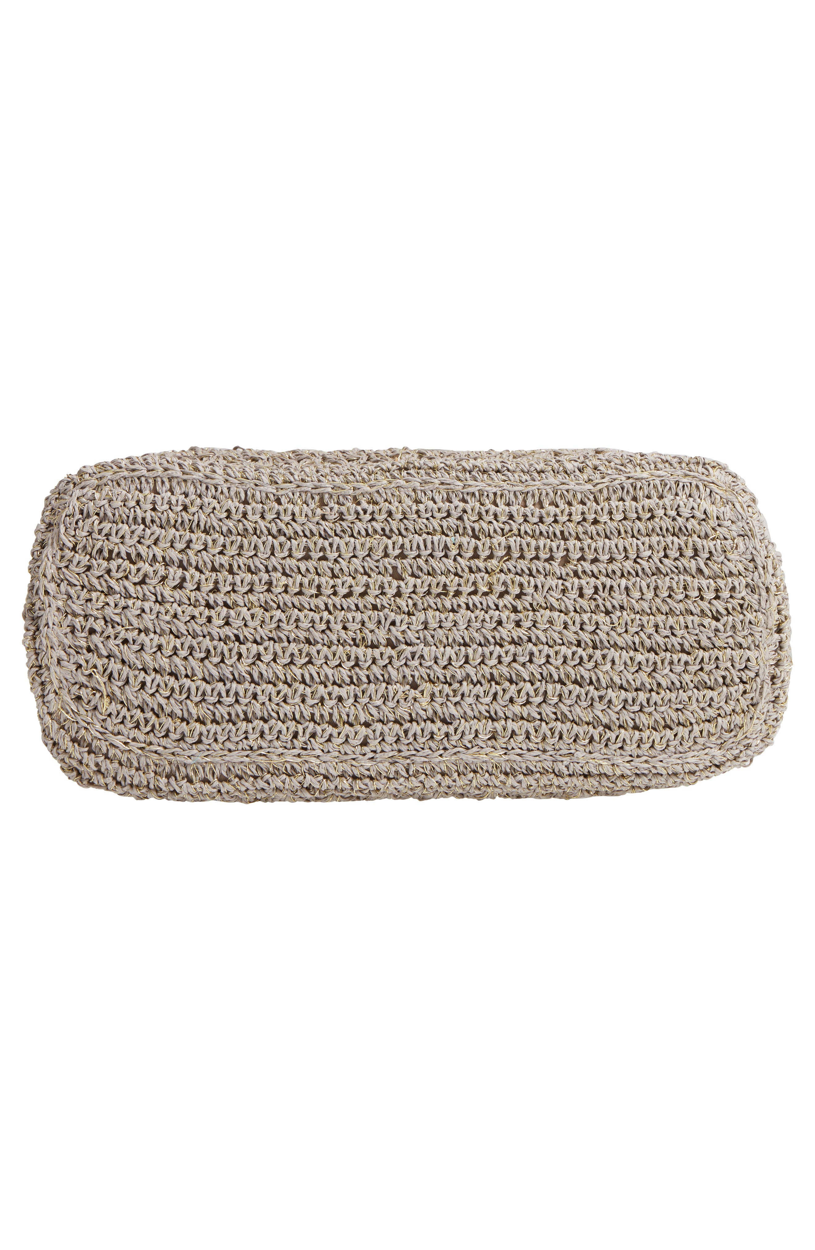 Nordstrom Packable Raffia Crochet Tote, Alternate, color, 