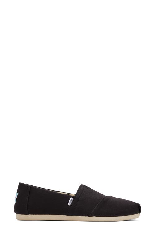 Shop Toms Alpargata Slip-on In Black