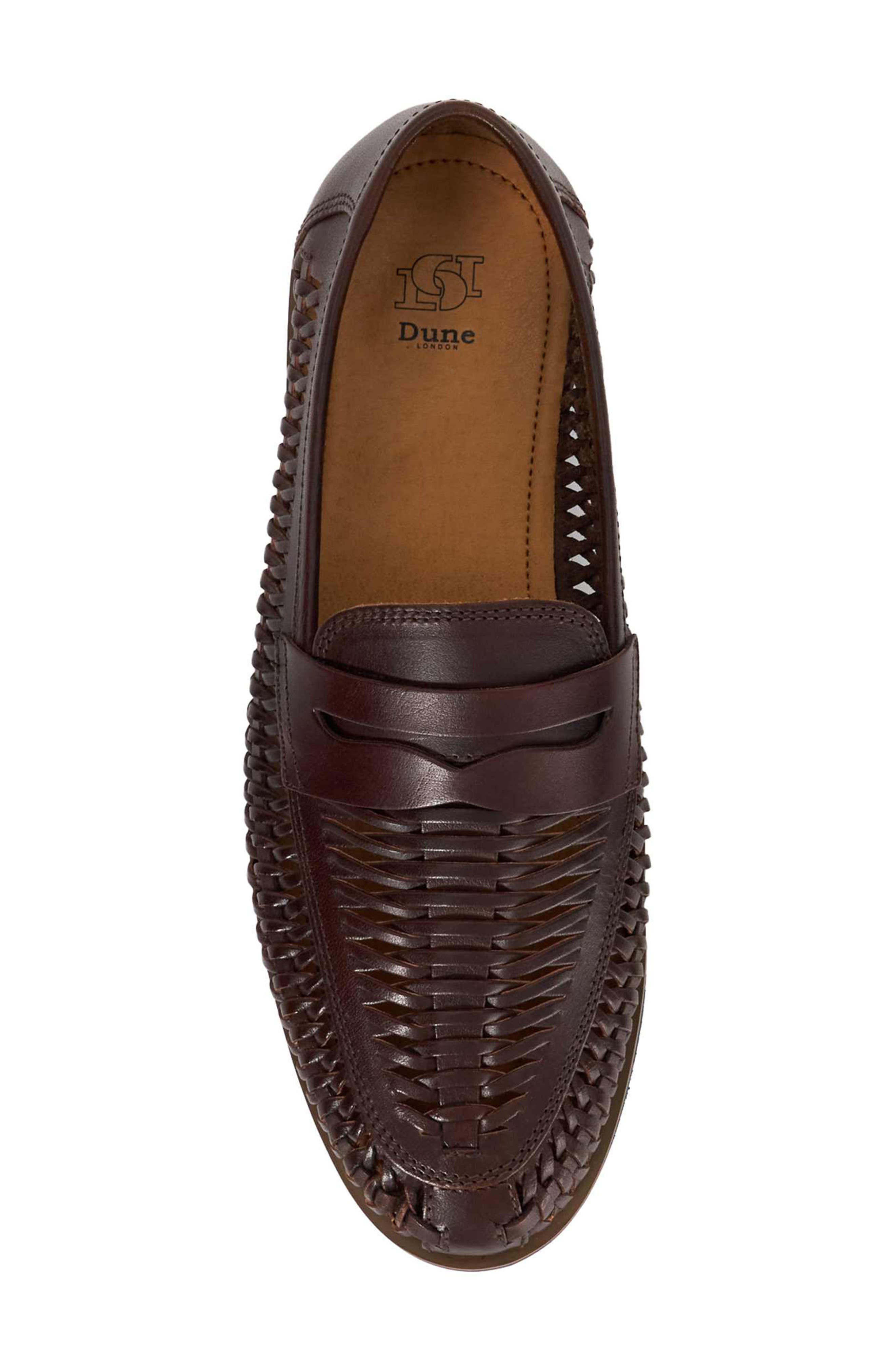 Dune London Bresley Penny Loafer, Alternate, color, Brown-Leather