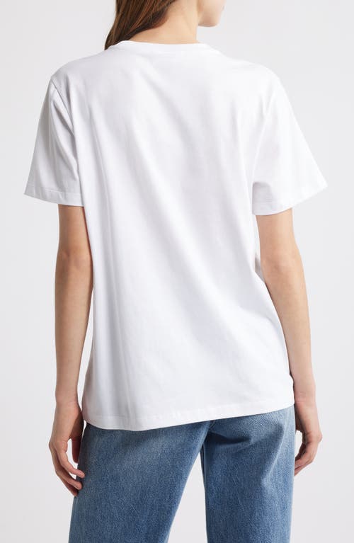 Ganni Basic Jersey Duckie Relaxed T-shirt In Bright White