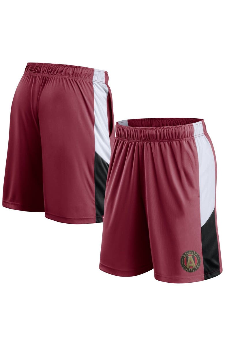 FANATICS Men's Fanatics Branded Red Atlanta United FC Prep Squad Shorts, Main, color, 