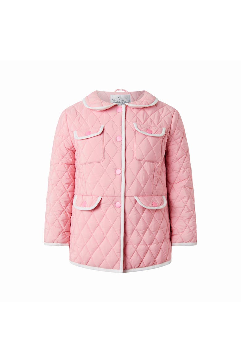 Two-Tone Quilted Jacket, Main, color, Pink