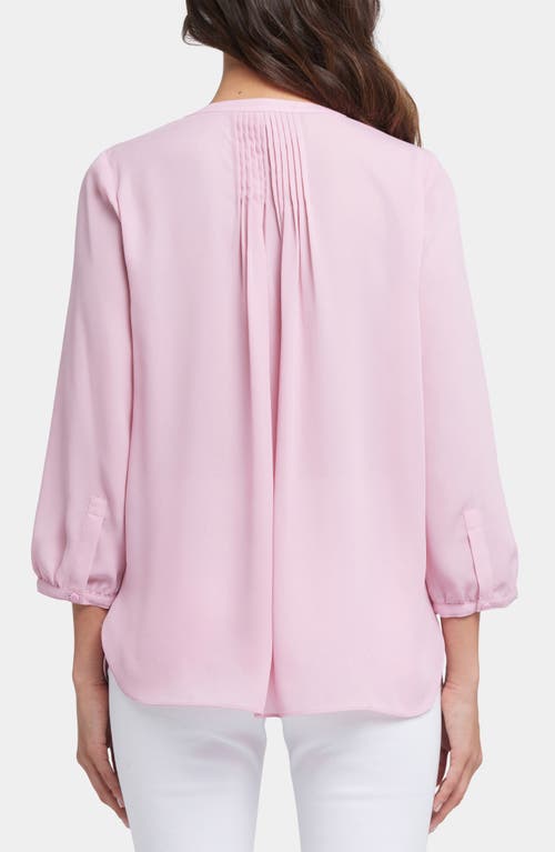 Nydj Pintuck Top In Pink