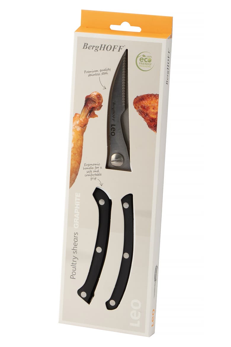 Stainless Steel Poultry Shears, Alternate, color, BLACK