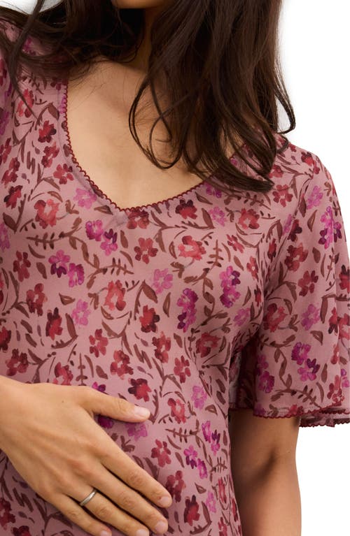 Hatch The Mirabelle Dress In Burgundy