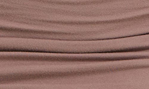 Socialite Ruched Asymmetric Body-con Dress In Mocha