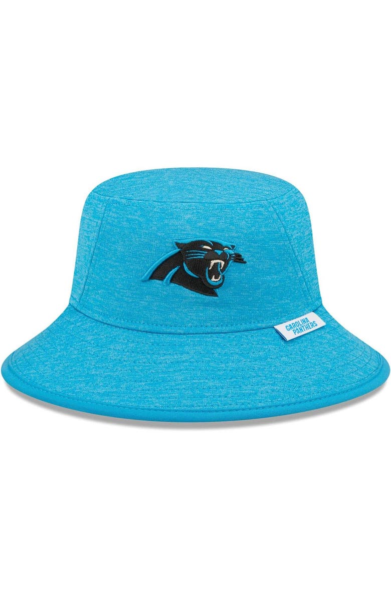 New Era Men's New Era Heather Blue Carolina Panthers Bucket Hat, Main, color,