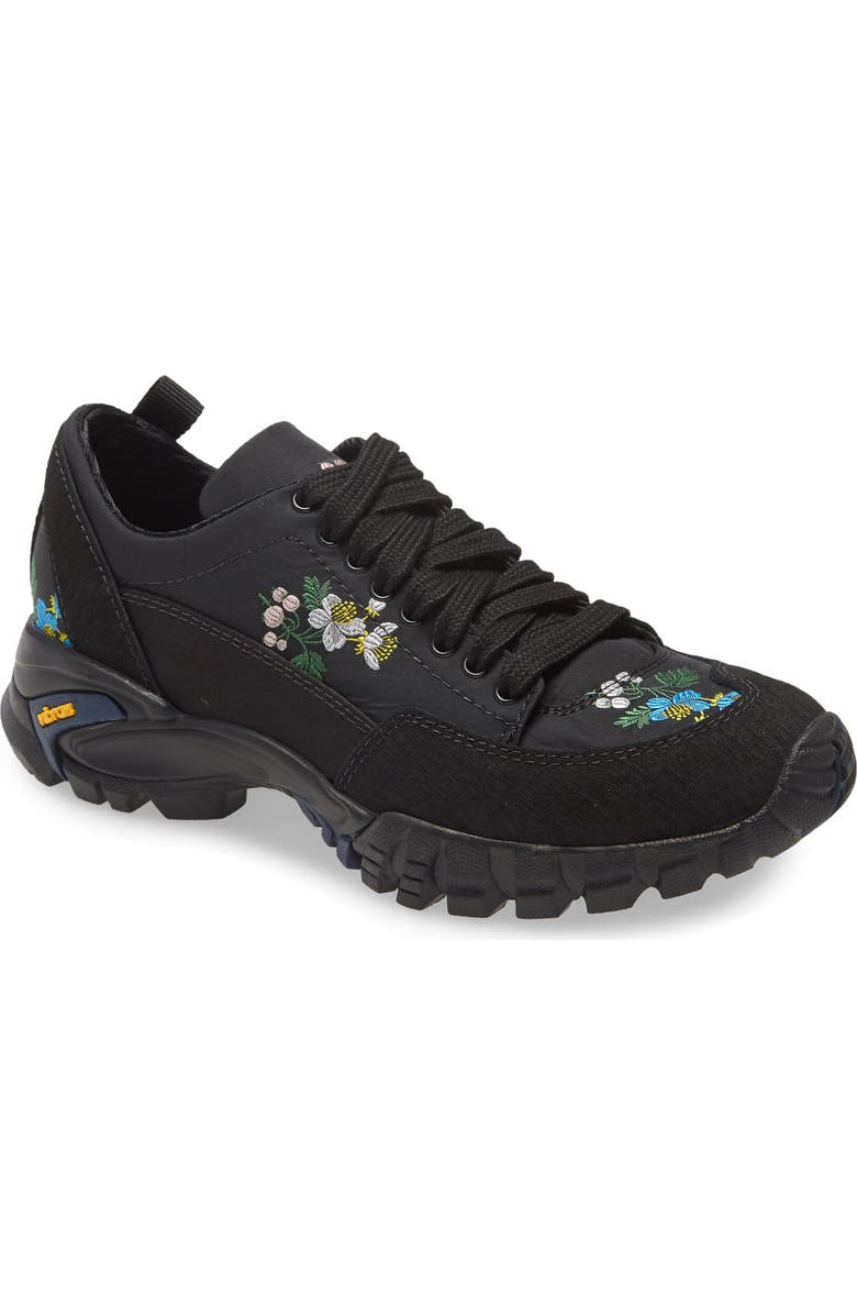 Cecilie Bahnsen Max Floral Embroidered Hiking Sneaker, Main, color,