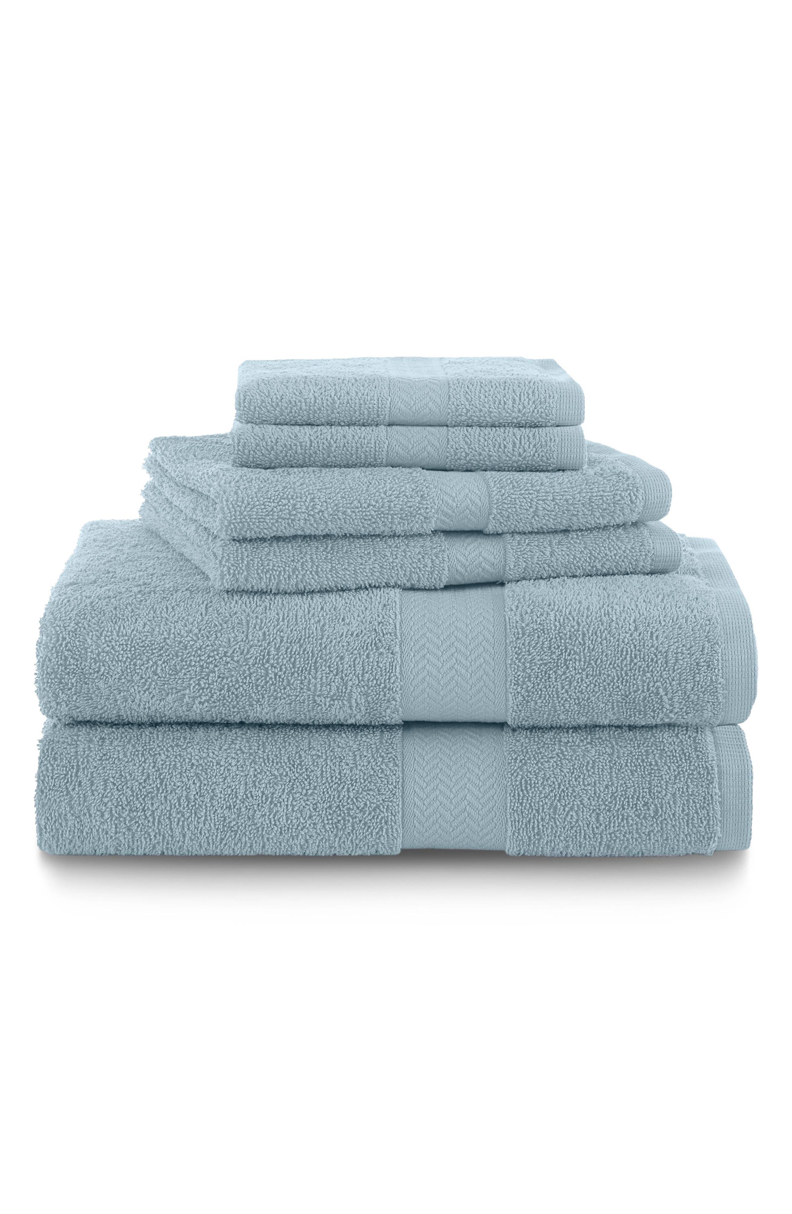 Martex Ringspun 6-piece Towel Set In Blue