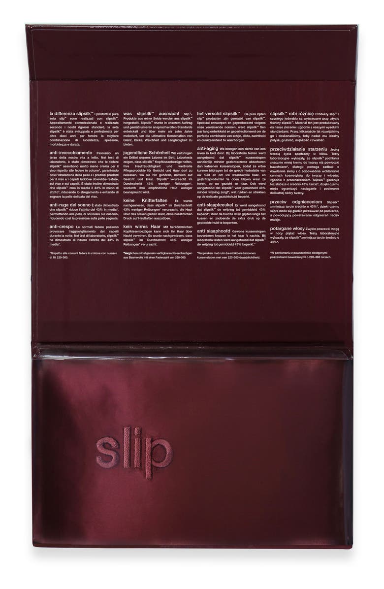 slip Plum Pure Silk Pillowcase, Alternate, color,
