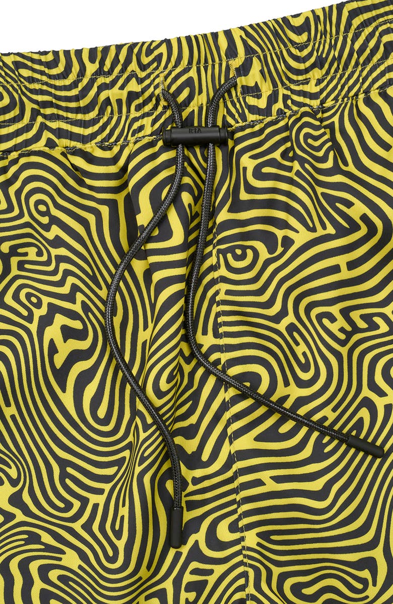 RtA Clyde Topography Pull-On Shorts, Alternate, color, Black Topography