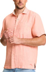 Tommy Bahama Paradise Breezer Short Sleeve Linen Button-Up Shirt