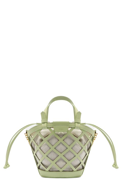 Small Petra Leather Bucket Bag