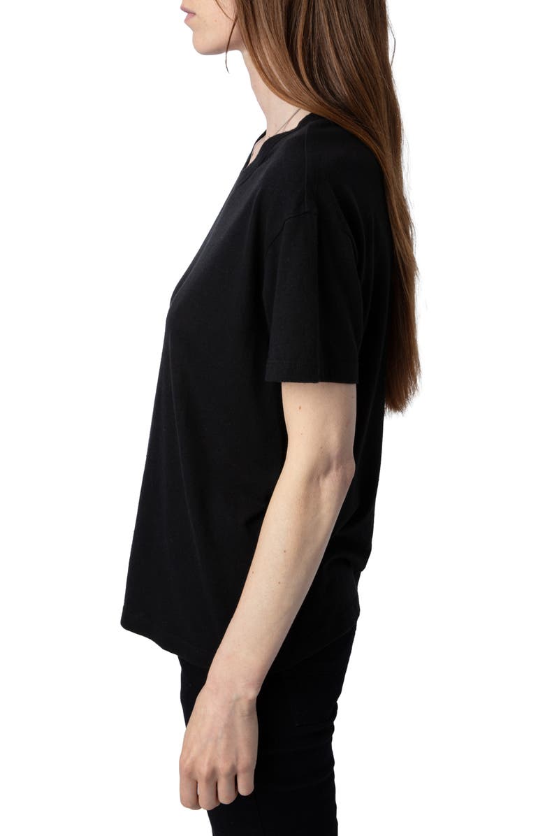 Zadig & Voltaire Marta Diamante Wings T-Shirt, Alternate, color,