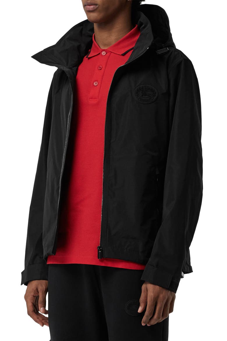 Robinson Hooded Zip Up Waterproof Jacket, Main, color, BLACK