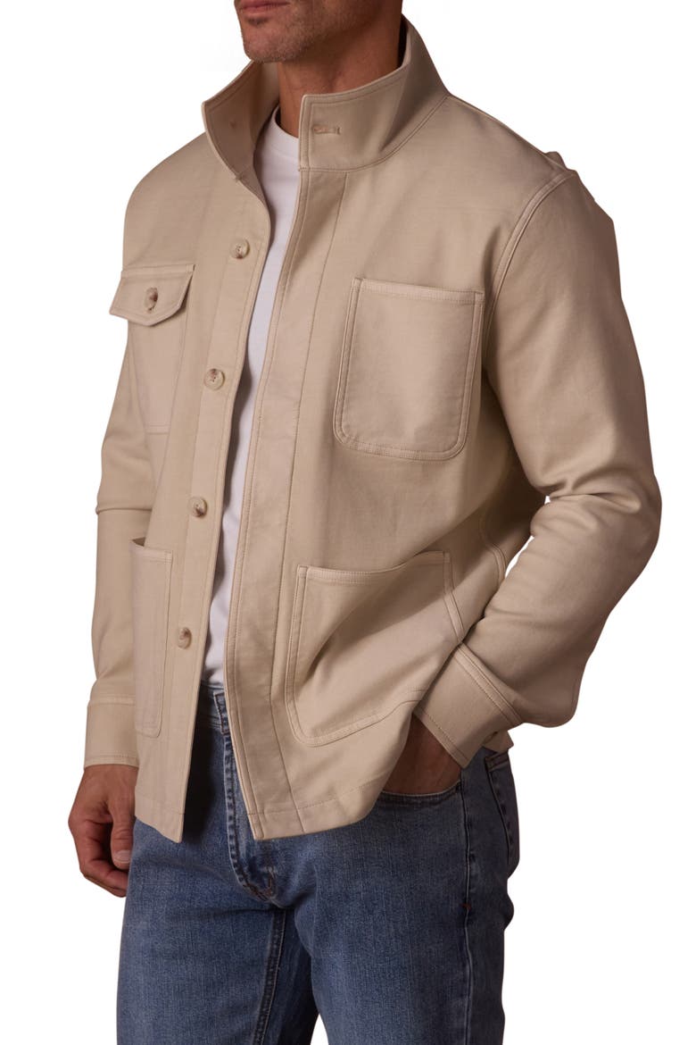 Comfort Terry Cloth Chore Coat, Alternate, color, BIRCH