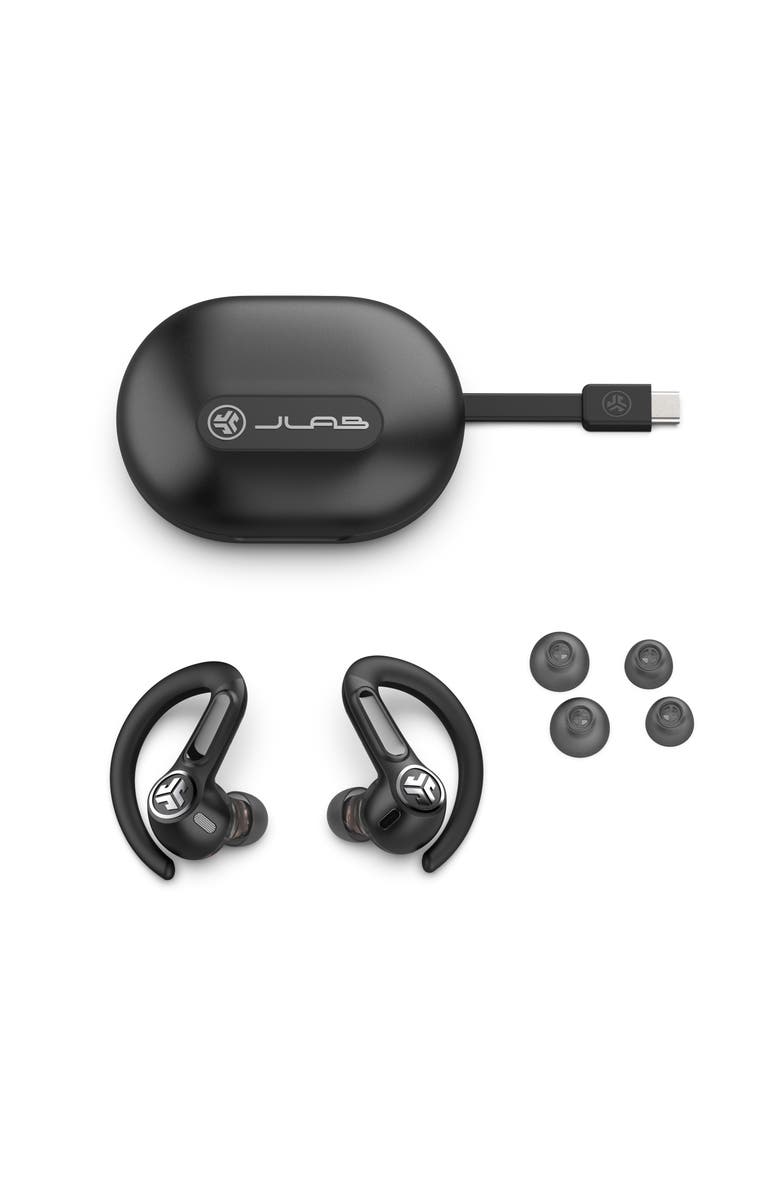 JLab Epic Sport ANC 3 True Wireless Earbuds, Alternate, color, Black