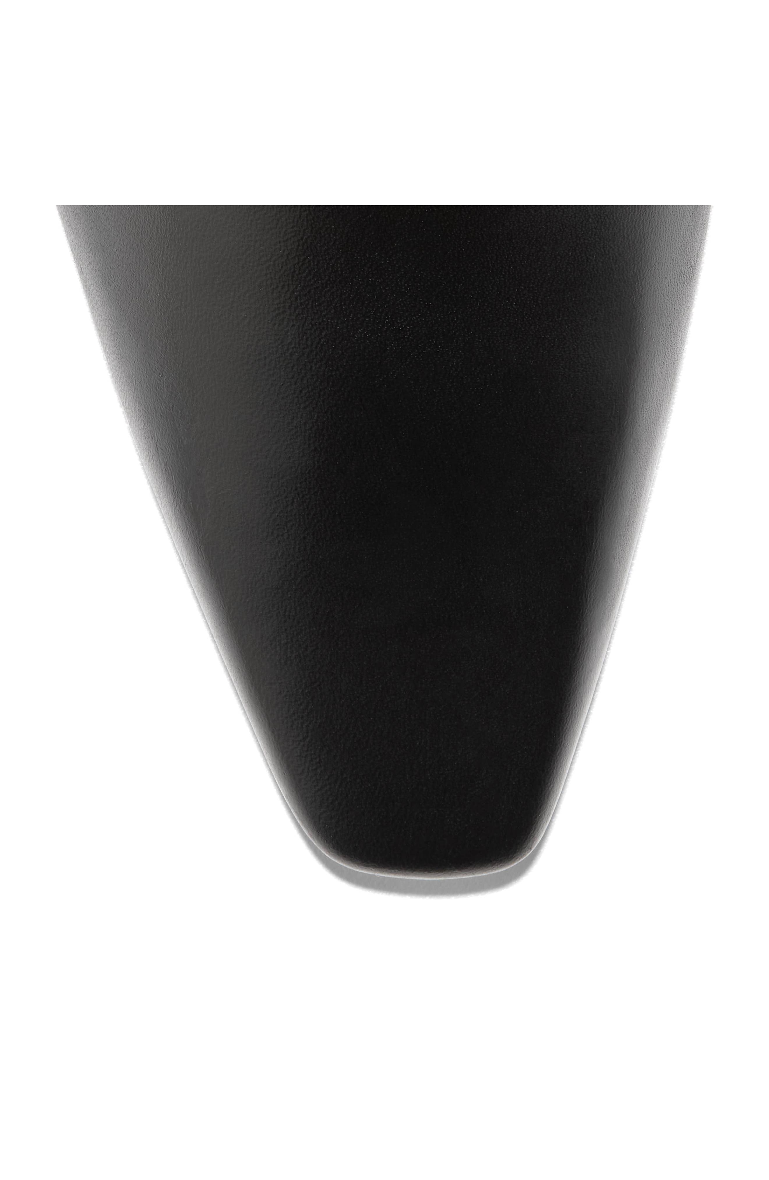 Blanche Snip Toe Knee High Boots, Alternate, color, BLACK LEATHER