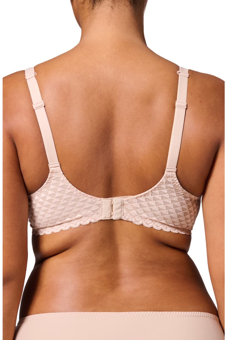 Subtile 3D Underwire Plunge Bra, Alternate, color, PEAU ROSE